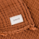 Lark Muslin Pecan 100% Cotton Throw Blanket 130cm x 180cm - additional product view 3