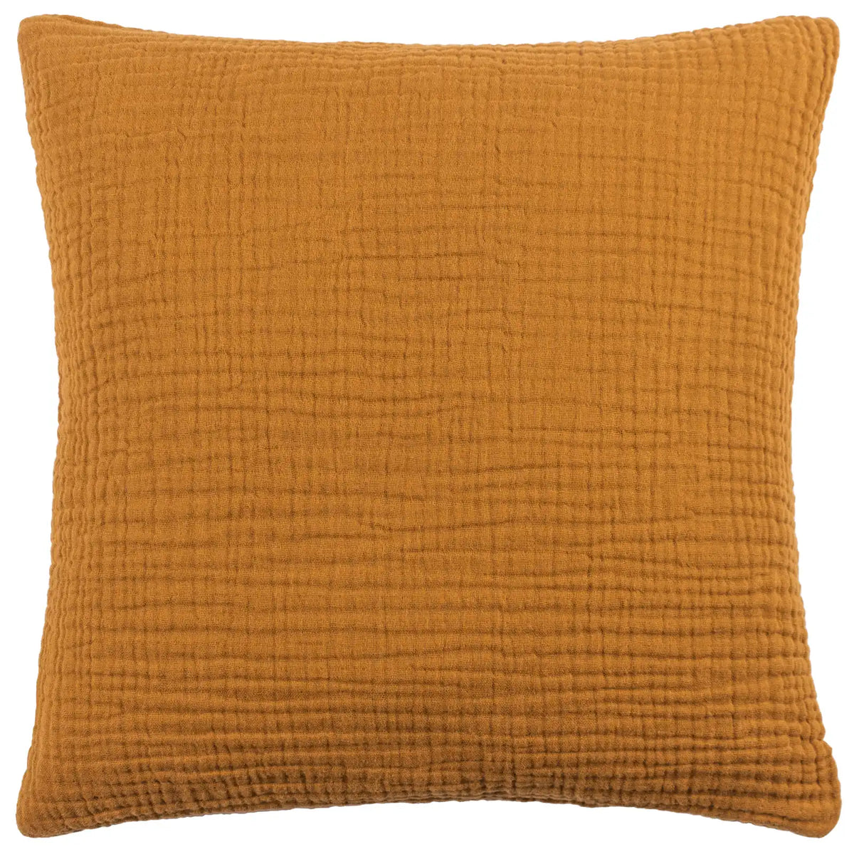 Lark Muslin Crinkle 100% Cotton Cumin Cushion Cover 45cm x 45cm - additional product view 1