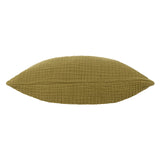 Lark Muslin Crinkle 100% Cotton Khaki Cushion Cover 45cm x 45cm - additional product view 2