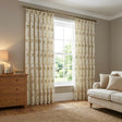 Exeter Tape Top Pencil Pleat Voile Curtains - Latte