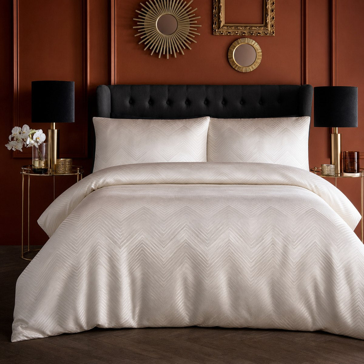 Laurence Llewelyn-Bowen Cocktail Microfibre Duvet Cover Set - Ivory