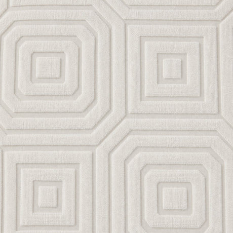 Macro close-up of the cream fabric on the Laurence Llewelyn-Bowen Emile Microfibre Duvet Cover Set