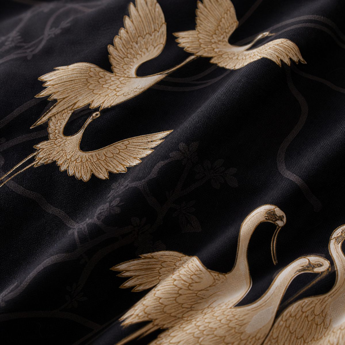 Macro close-up of the cotton fabric on the Laurence Llewelyn-Bowen Kireina Cotton Duvet Cover Set