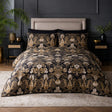 Laurence Llewelyn-Bowen Suburban Jungle Cotton Duvet Cover Set styled on a bed in a coordinated bedroom lifestyle scene