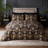Laurence Llewelyn-Bowen Suburban Jungle Cotton Duvet Cover Set styled on a bed in a coordinated bedroom lifestyle scene