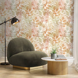 Catherine Lansfield Leaves Wallpaper Natural
