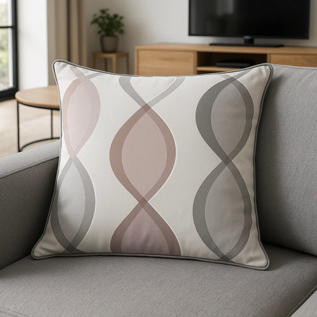 Lennox Cotton Cushion Cover 43cm x 43cm (17") - Blush