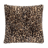 Leopard Faux Fur Natural Cushion 43 x 43cm - product image 2
