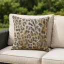 Leopardis Leopard Outdoor Cushion Cover / Filled Cushion 24" x 24" (60cm x 60cm) by Paoletti