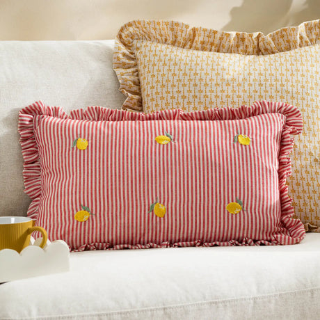 Les Fruites Lemons Cushion Cover or Filled Cushion 30cm x 50cm - additional product view 1