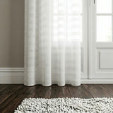 Lima Lurex Stripe Slot Top Voile Curtain Panel 6