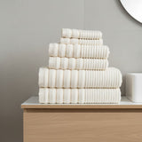 Linear 500gsm Cotton Towels - Ivory Cream