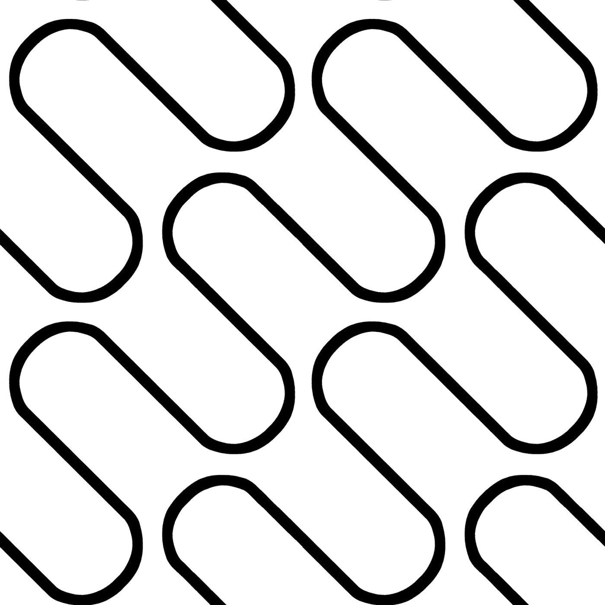 Catherine Lansfield Linear Curve Geometric Wallpaper Black
