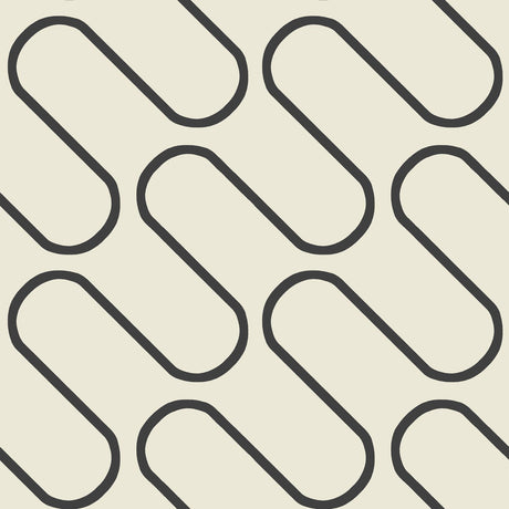 Catherine Lansfield Linear Curve Geometric Wallpaper Cream