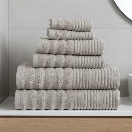 Linear 500gsm Cotton Towels - Dove Grey