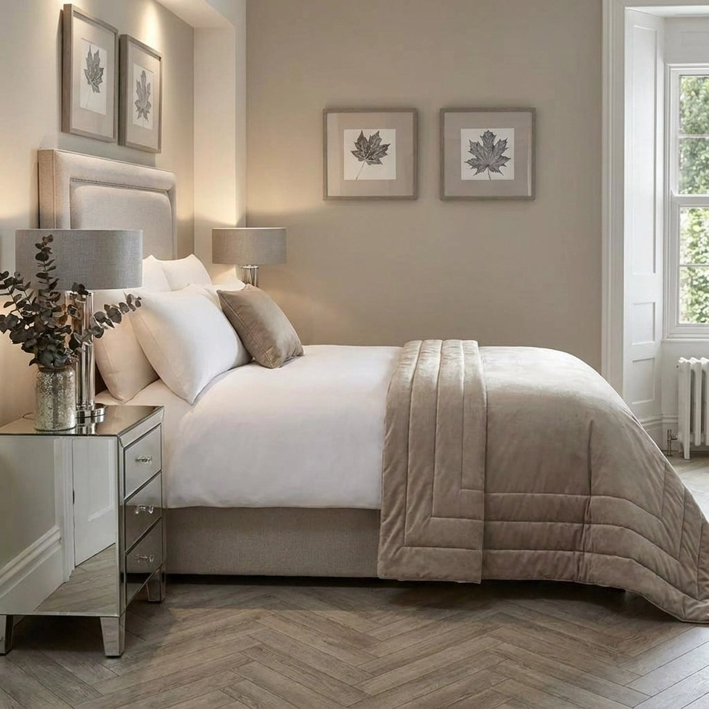 Melanie Velvet Bedspread 150cm x 220cm 2
