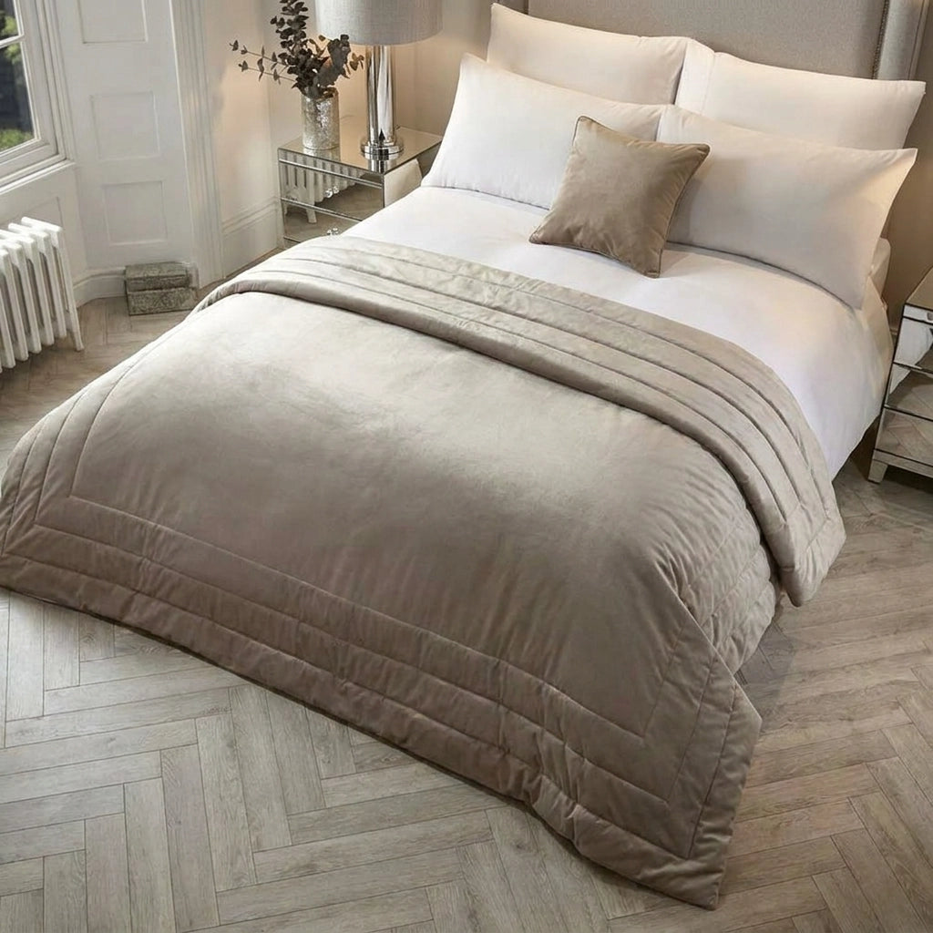 Melanie Velvet Bedspread 150cm x 220cm 3