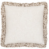 Linen Filigree Linen / Olive Cushion Cover or Filled Cushion 50cm x 50cm - additional product view 3