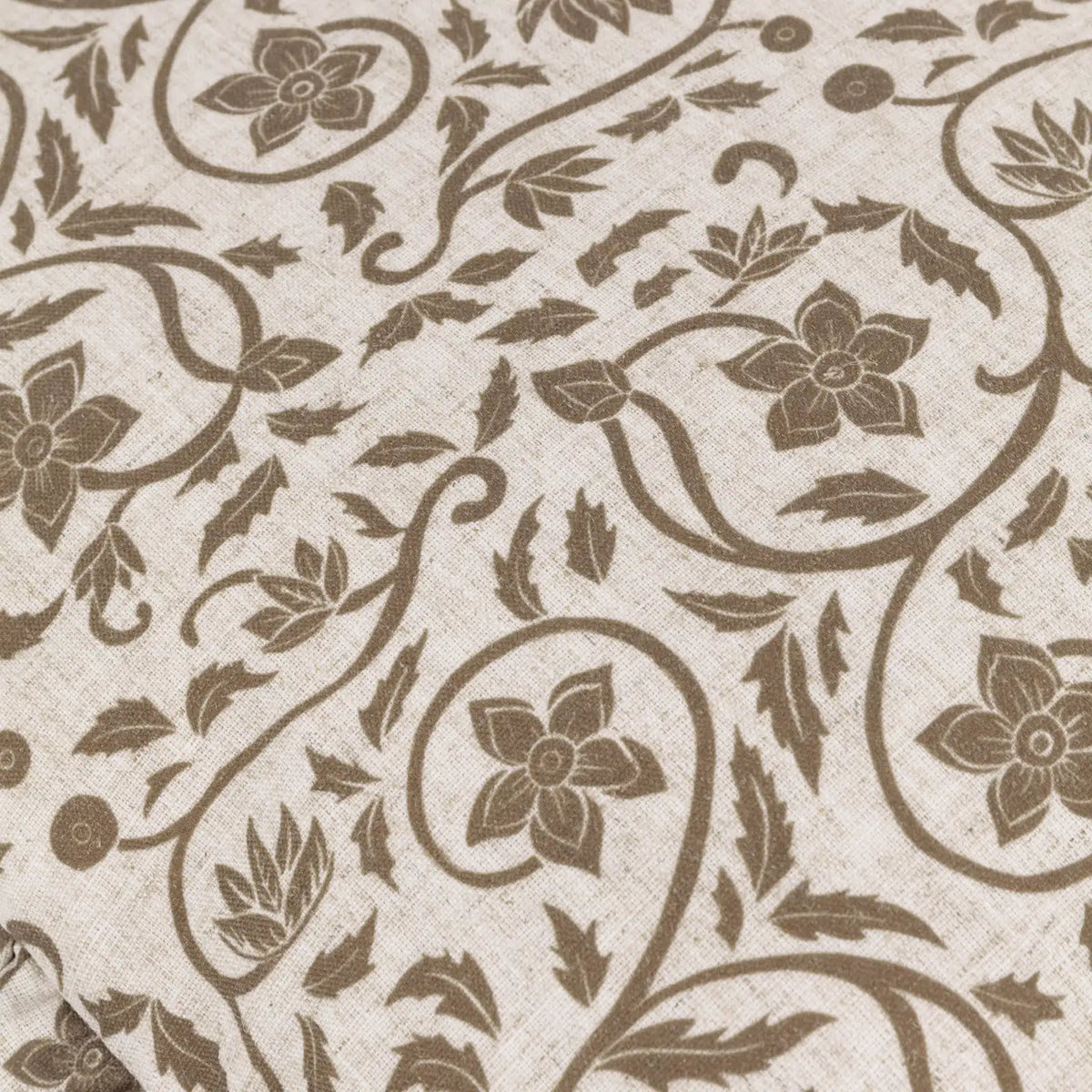 Linen Filigree Linen / Olive Cushion Cover or Filled Cushion 50cm x 50cm - additional product view 6