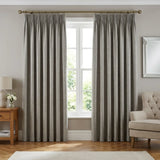 Dawn Lined Tape Top Pencil Pleat Curtains - Linen