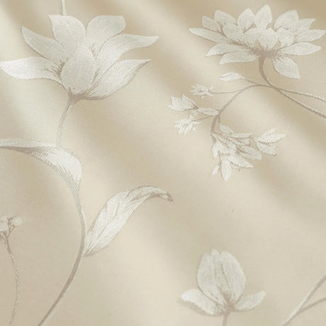 Soiree Lilly Floral Jacquard Champagne Duvet Cover Set 5