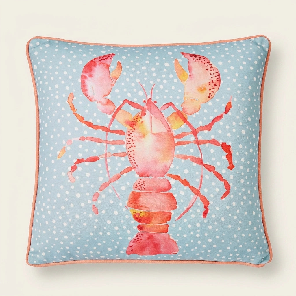 Lobster Outdoor Cushion Cover 43cm x 43cm 3