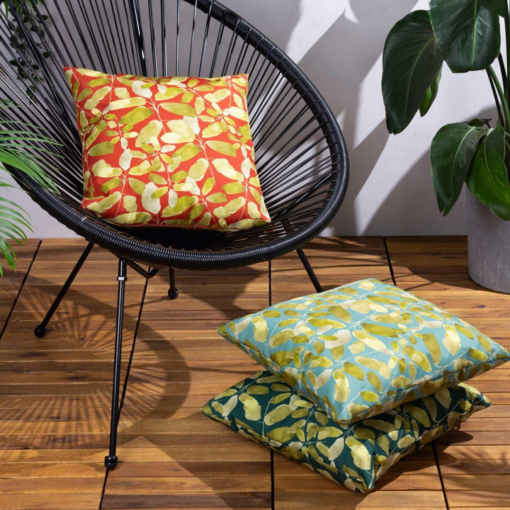 Lorena Emerald Outdoor Cushion Cover 17" x 17" - Ideal