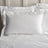 Bianca Lottie Floral Embroidery 180 Thread Count Cotton Oxford Pillowcase White
