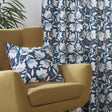 Luna Floral Cotton Cushion Cover 43cm x 43cm - Teal