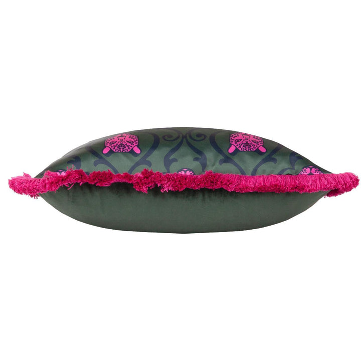 Lupita Cheetah Emerald & Pink Cushion Cover 20" x 20" - Ideal