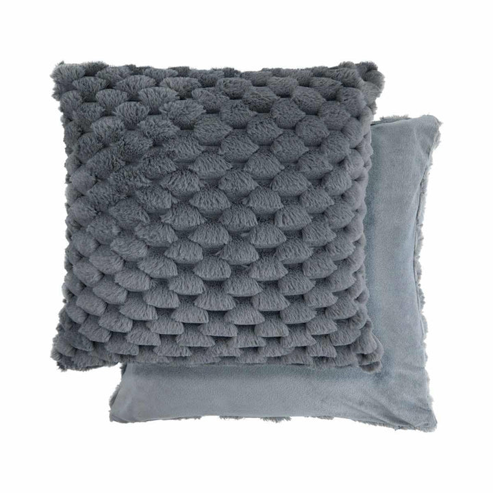 Lush Cushion Cover Charcoal Grey 17x17" (43x43cm) - Ideal