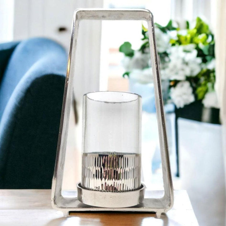 Lux Silver Lantern Candle Holder - Ideal