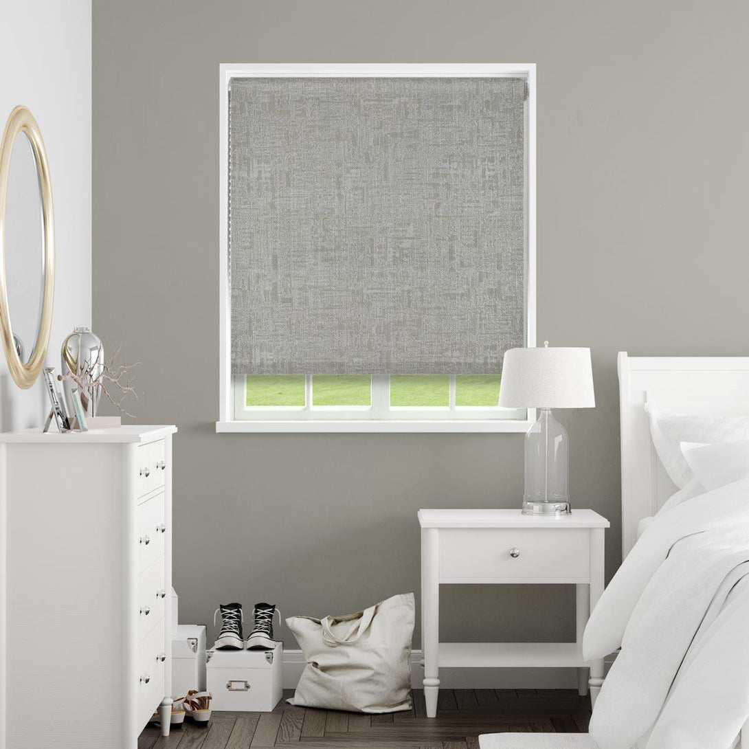 Luxe Made to Measure Roller Blind (Dim Out) Mushroom - Ideal