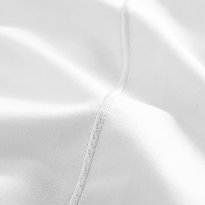 Luxury 800TC Cotton Sateen Flat Sheet White - Ideal