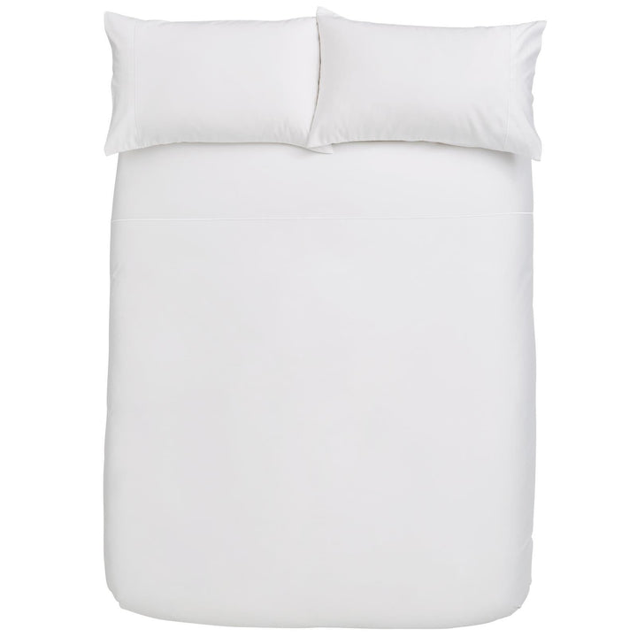 Luxury 800TC Cotton Sateen White Duvet Cover Set - Ideal
