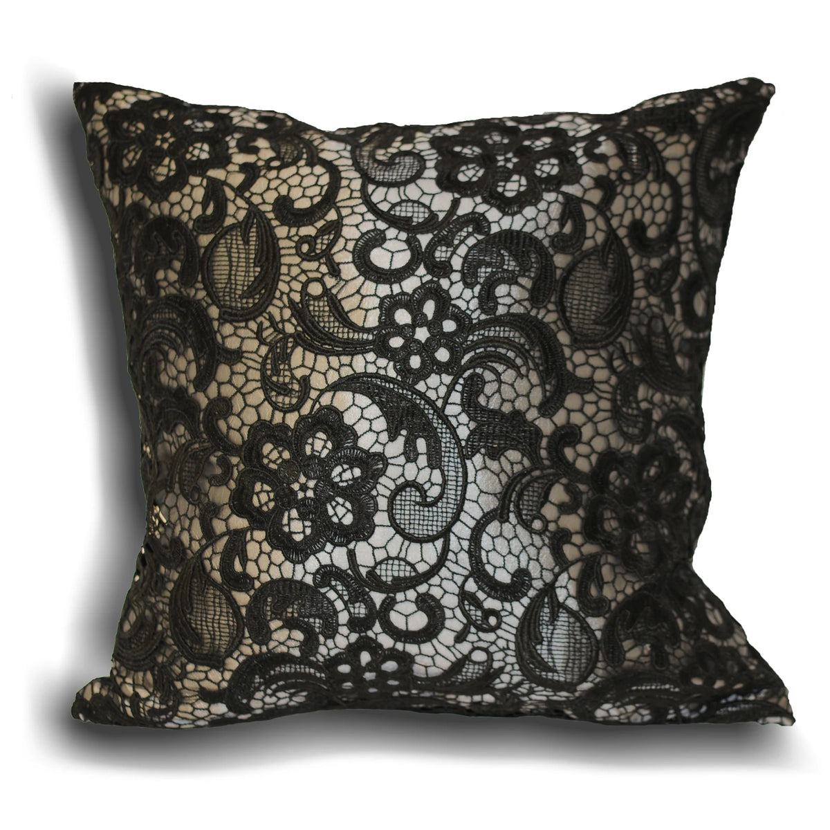 Macrame Silver Cushion Cover 45cm x 45cm - additional product view 1