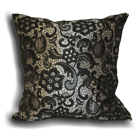 Macrame Silver Cushion Cover 45cm x 45cm - additional product view 1