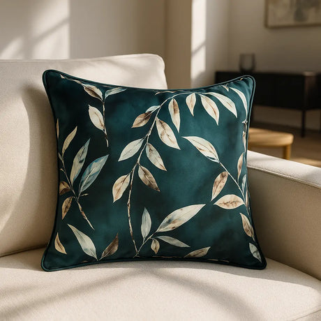 Madrid Velvet Cushion Cover and Filled Cushion 20" x 20" (50cm x 50cm) - Emerald
