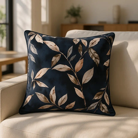 Madrid Velvet Cushion Cover and Filled Cushion 20" x 20" (50cm x 50cm) - Navy