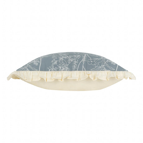 Mae 100% Cotton French Blue Cushion Cover or Filled Cushion 30cm x 50cm - additional product view 4