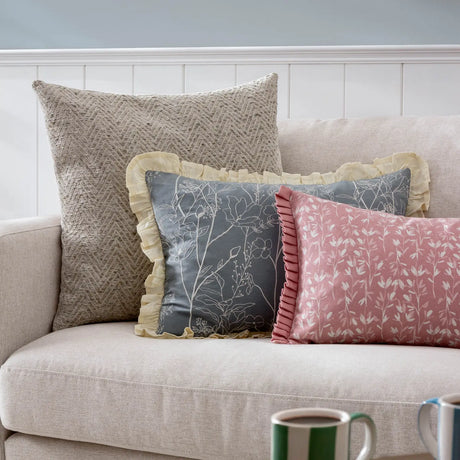 Mae 100% Cotton French Blue Cushion Cover or Filled Cushion 30cm x 50cm - additional product view 7