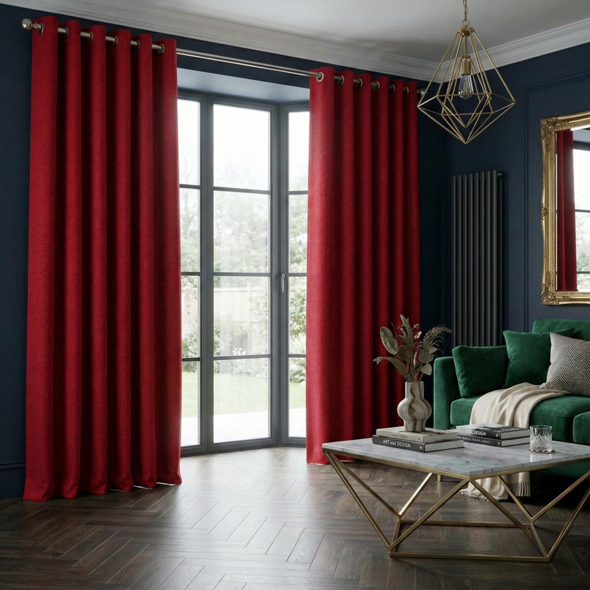 Malaga Made to Measure Curtains Chilli