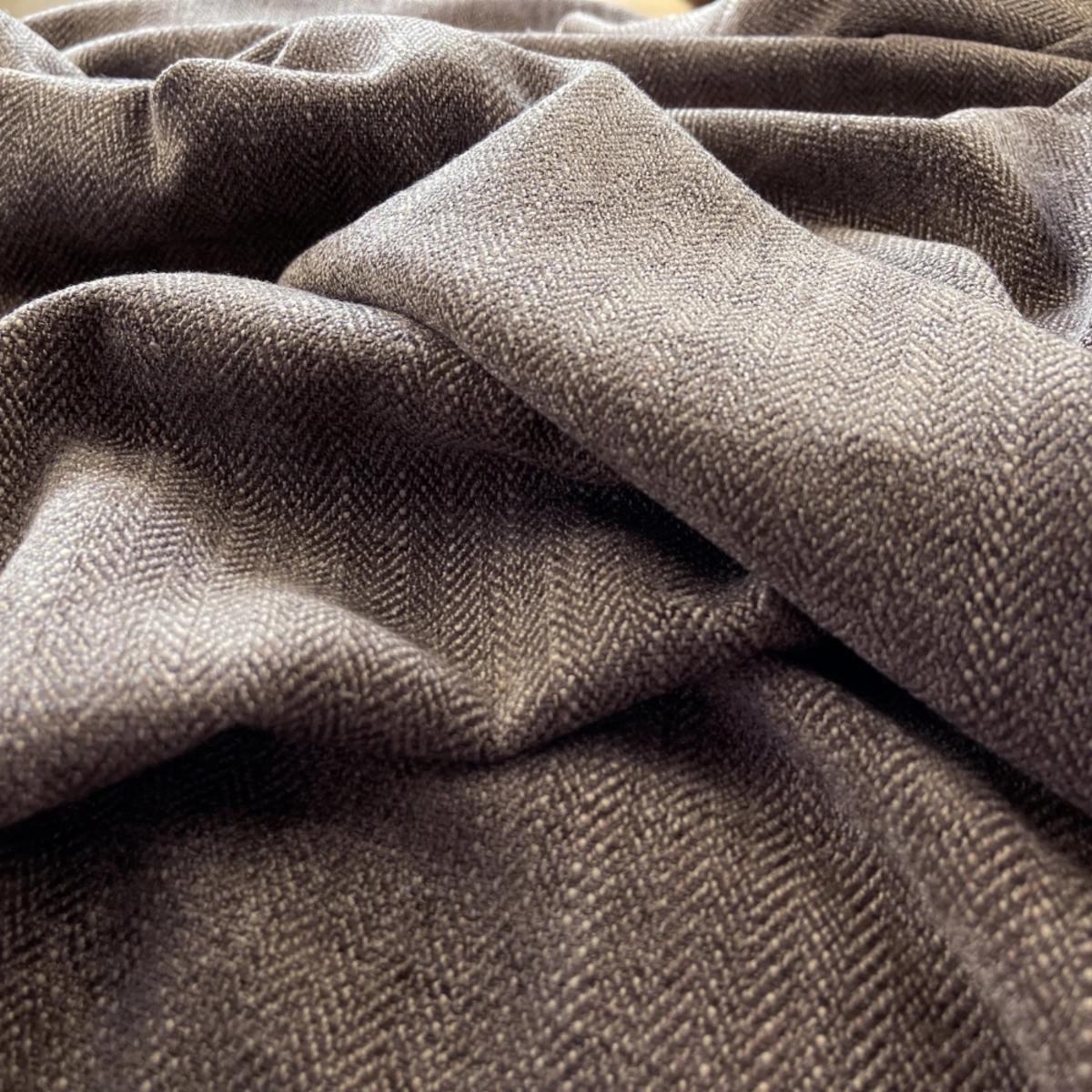 Malaga Made to Measure Curtains Chocolate