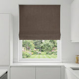 Malaga Made to Measure Roman Blind Chocolate
