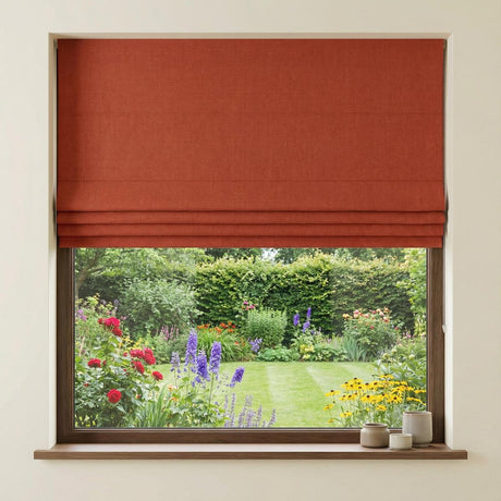 Malaga Made to Measure Roman Blind Paprika