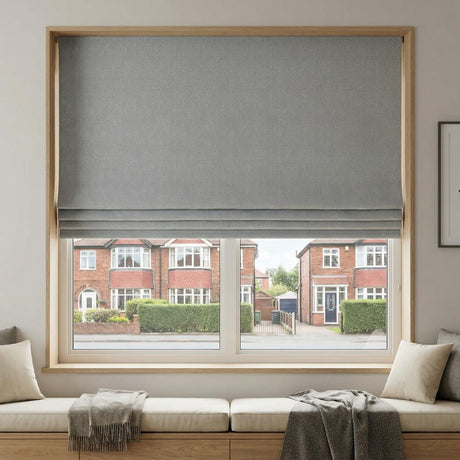 Malaga Made to Measure Roman Blind Silver