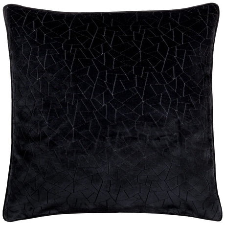 Malans Velvet Black Cushion Cover or Filled Cushion 45cm x 45cm - additional product view 2
