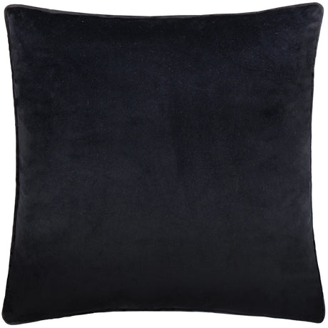 Malans Velvet Black Cushion Cover or Filled Cushion 45cm x 45cm - additional product view 3