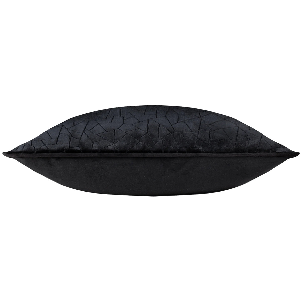 Malans Velvet Black Cushion Cover or Filled Cushion 45cm x 45cm - additional product view 4