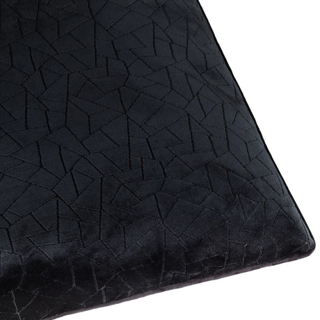 Malans Velvet Black Cushion Cover or Filled Cushion 45cm x 45cm - additional product view 5